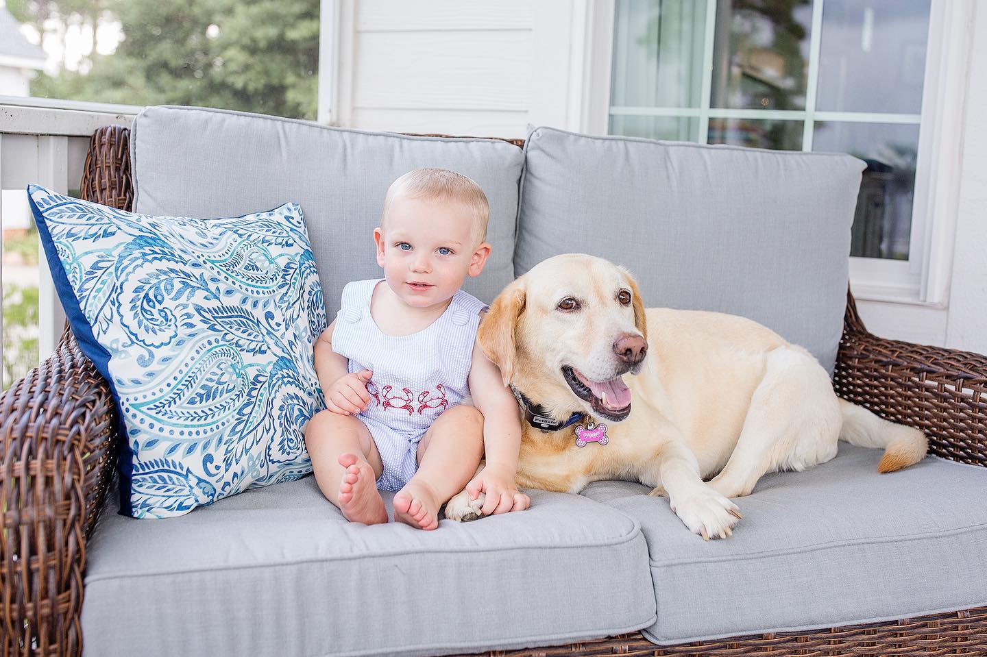 Blue Seersucker Crab Bubble