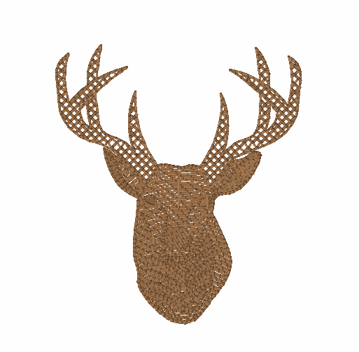 Deer Face Design