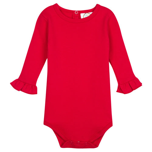 Long Sleeve Ruffle Onesie