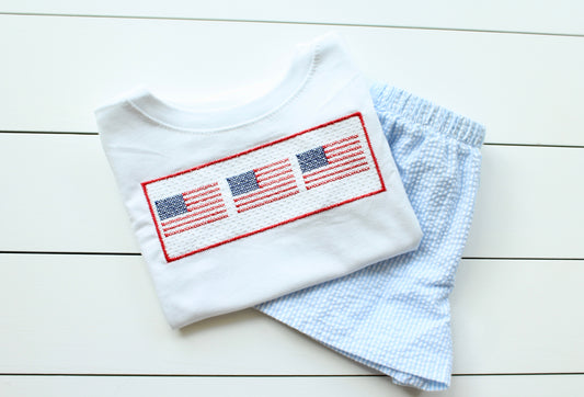 Smocked Flag Trio