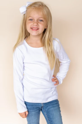 Girls Long Sleeve Puff Shirt